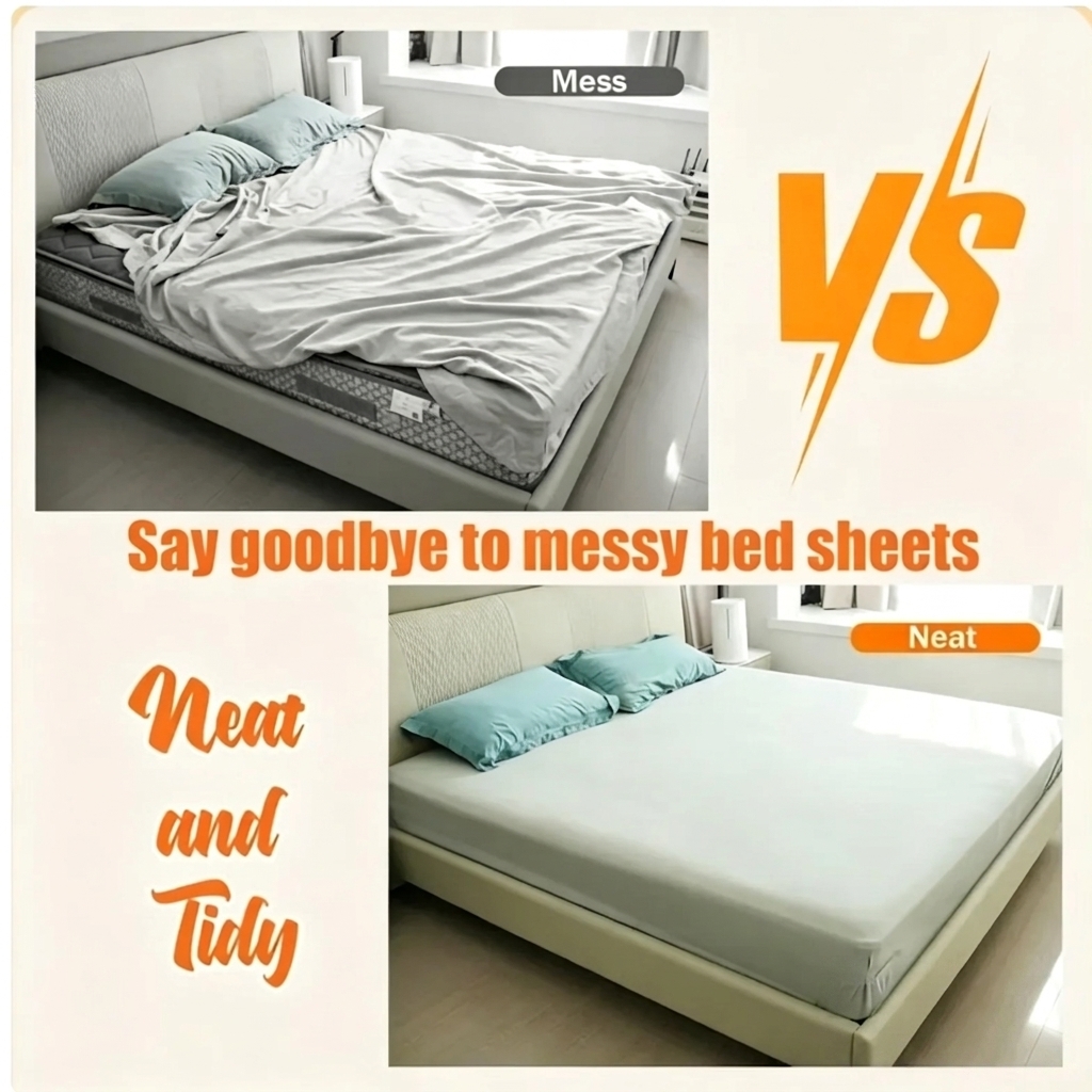 Bed Sheet Holder Clips Set | Anti-Slip Sheet Fasteners for Mattress