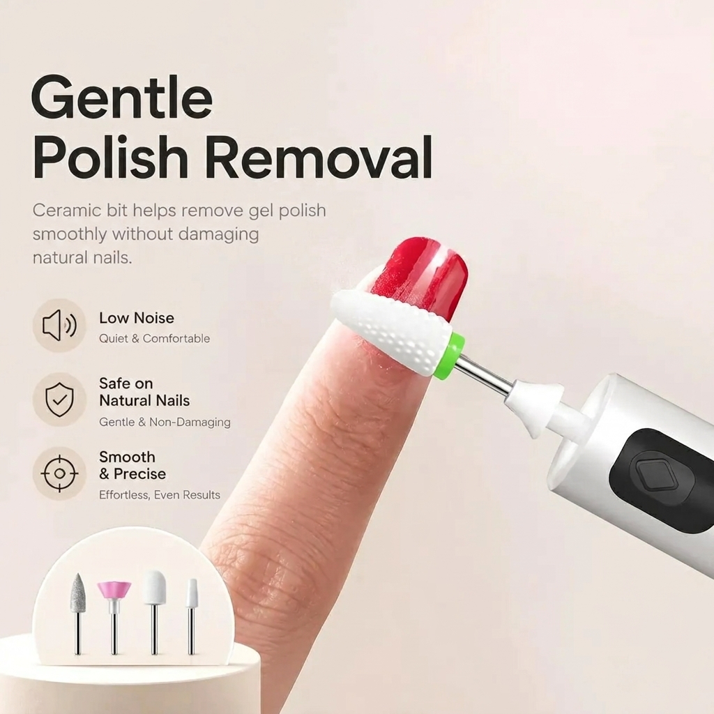 Electric Nail Grinder with LED Light