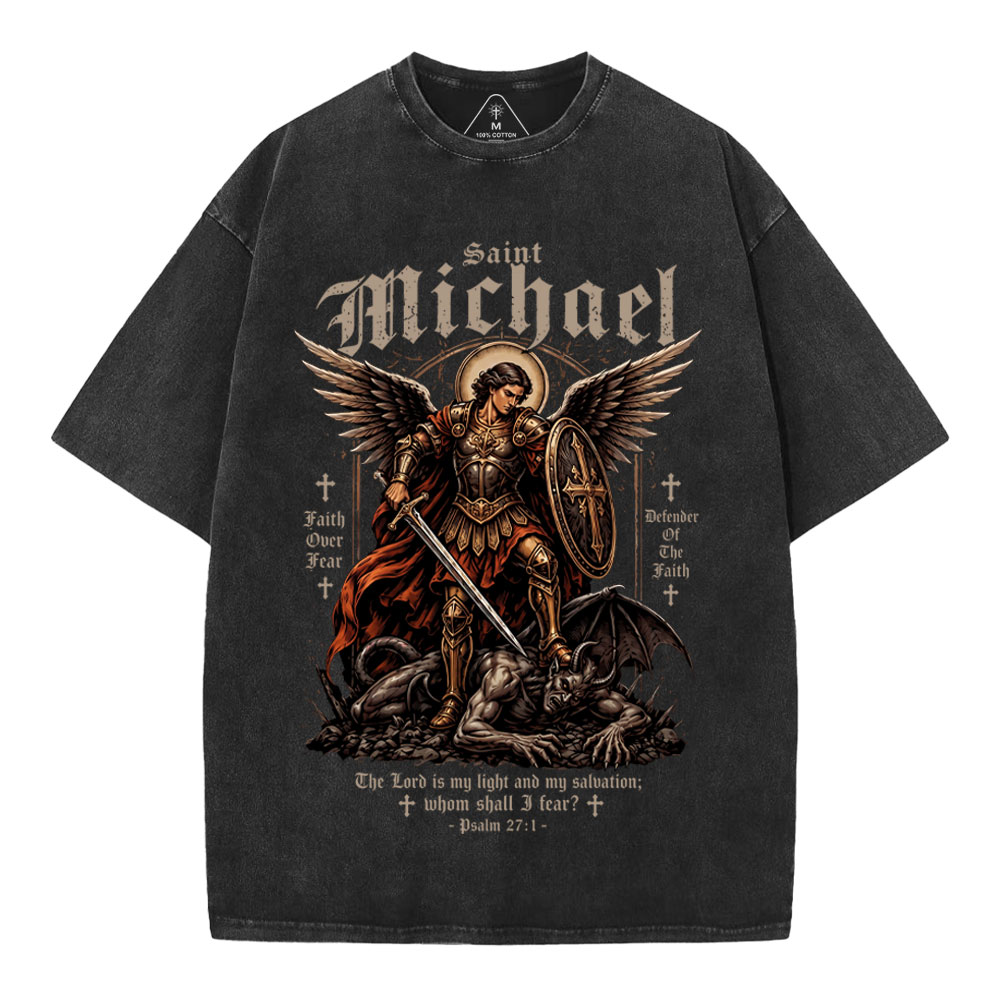 Defender Of The Faith Christian Washed T-Shirt