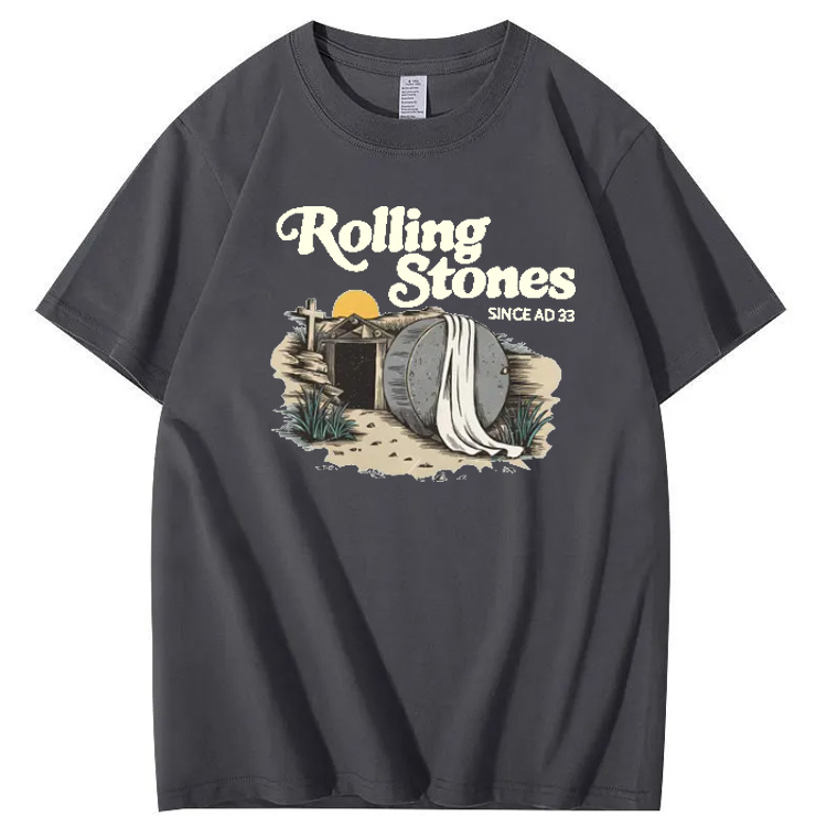 Rolling Stones Since  Ad 33 Pattern Print Crew Neck T-Shirt
