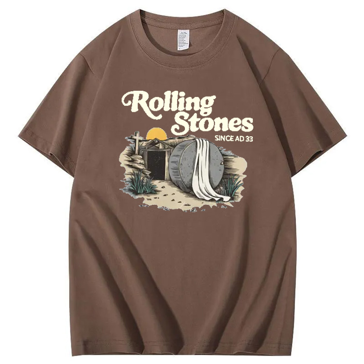 Rolling Stones Since  Ad 33 Pattern Print Crew Neck T-Shirt