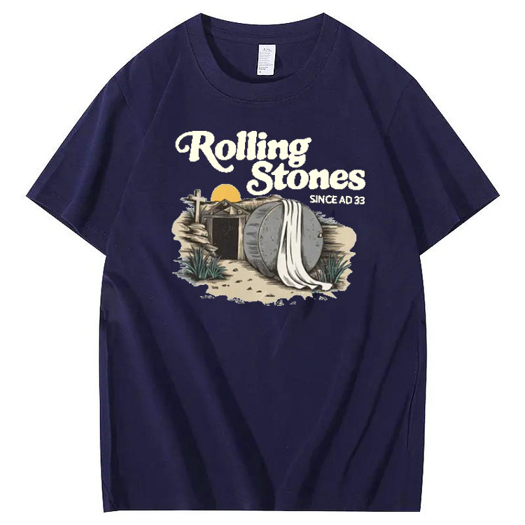 Rolling Stones Since  Ad 33 Pattern Print Crew Neck T-Shirt
