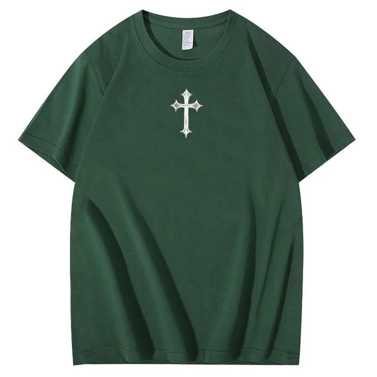 Jesus Is Being Pattern Crew Neck T-Shirt