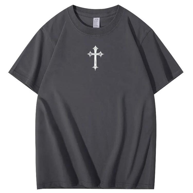 Jesus Is Being Pattern Crew Neck T-Shirt