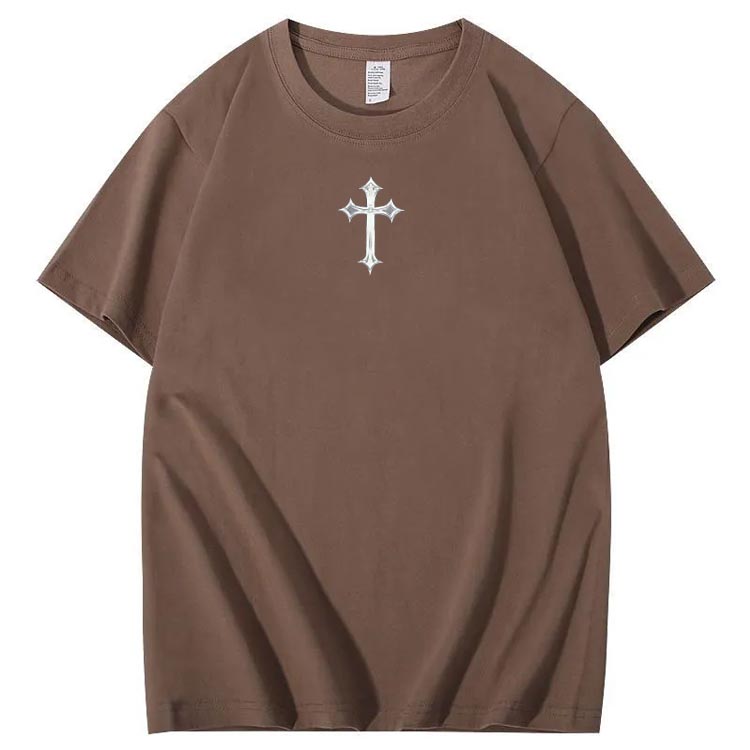 Jesus Is Being Pattern Crew Neck T-Shirt