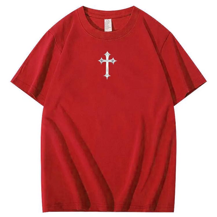 Jesus Is Being Pattern Crew Neck T-Shirt