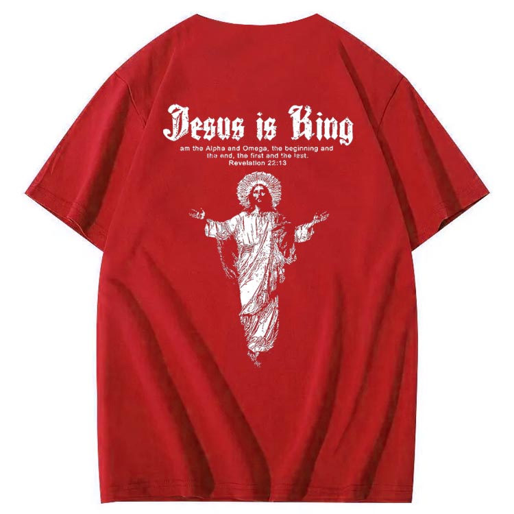 Jesus Is Being Pattern Crew Neck T-Shirt
