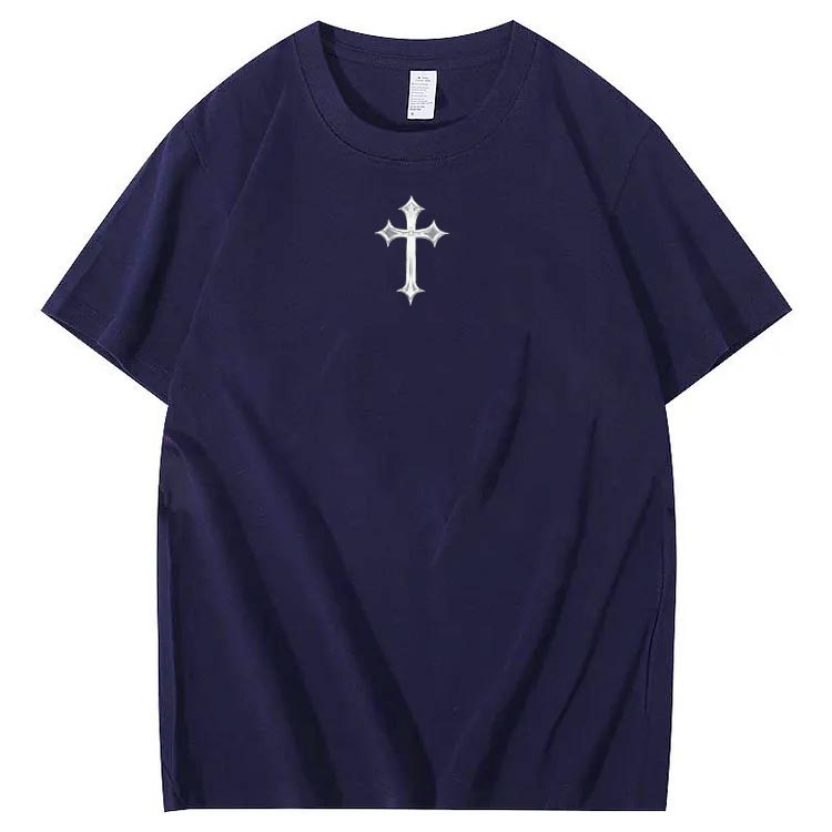 Jesus Is Being Pattern Crew Neck T-Shirt