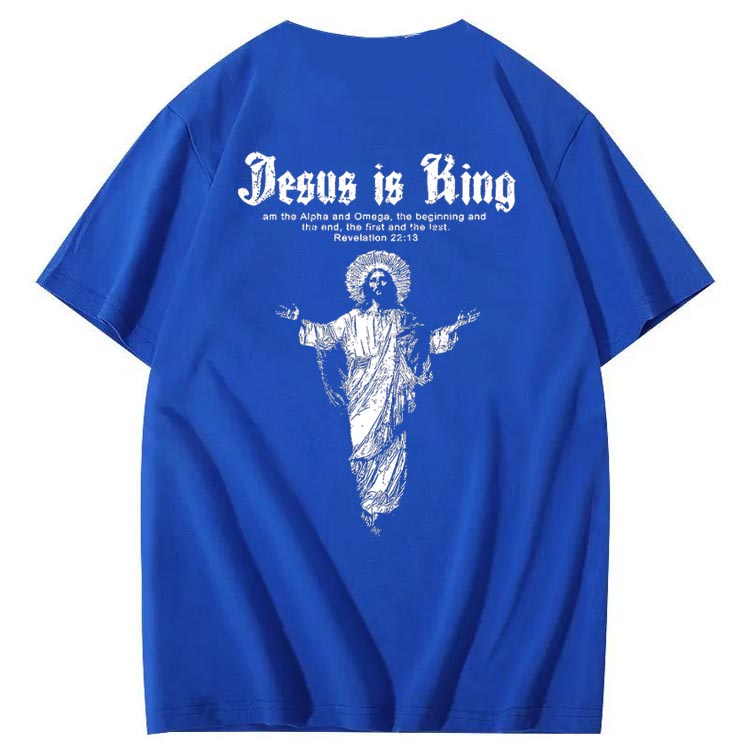 Jesus Is Being Pattern Crew Neck T-Shirt