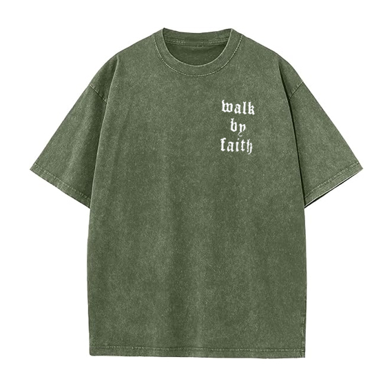  Jesus Pint Pattern Crew Neck T-Shirt