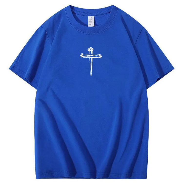 There Is Power In The Name Of Jesus Pattern Print T-Shirt