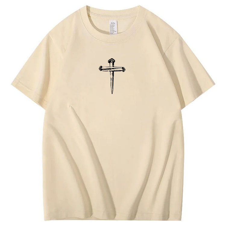 There Is Power In The Name Of Jesus Pattern Print T-Shirt