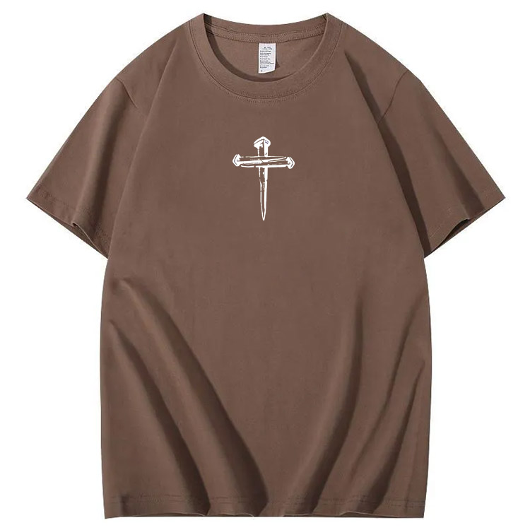 There Is Power In The Name Of Jesus Pattern Print T-Shirt