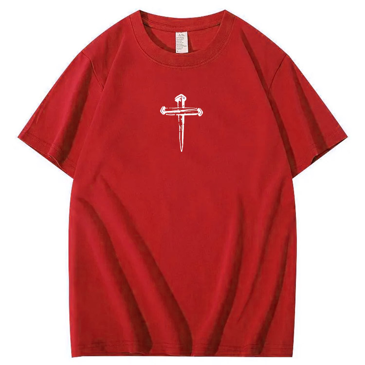 There Is Power In The Name Of Jesus Pattern Print T-Shirt