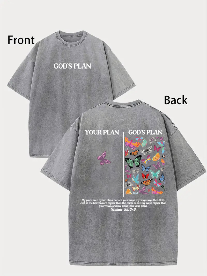 God's Plan Washed Cotton T-Shirt