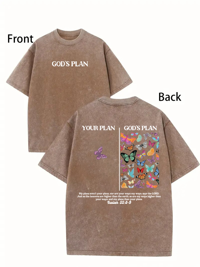 God's Plan Washed Cotton T-Shirt