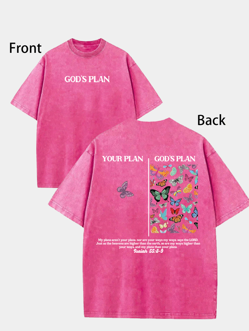 God's Plan Washed Cotton T-Shirt