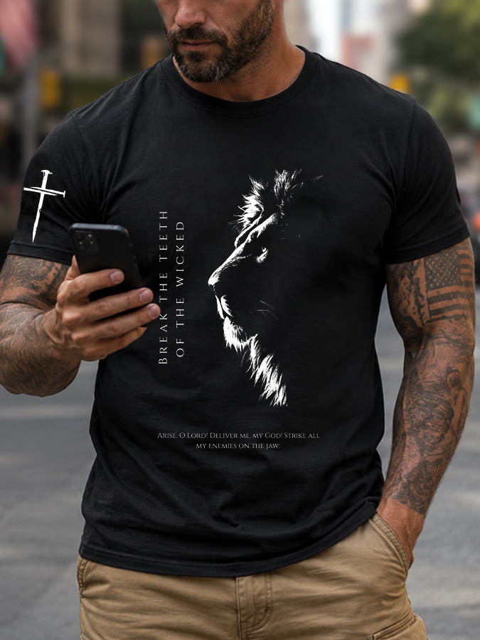 Break the Teeth of the Wicked — Psalm 58:6 T-Shirt