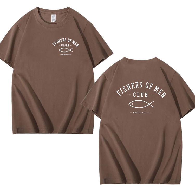 Fishers Of Man Club Pattern 100% Cotton T-Shirt
