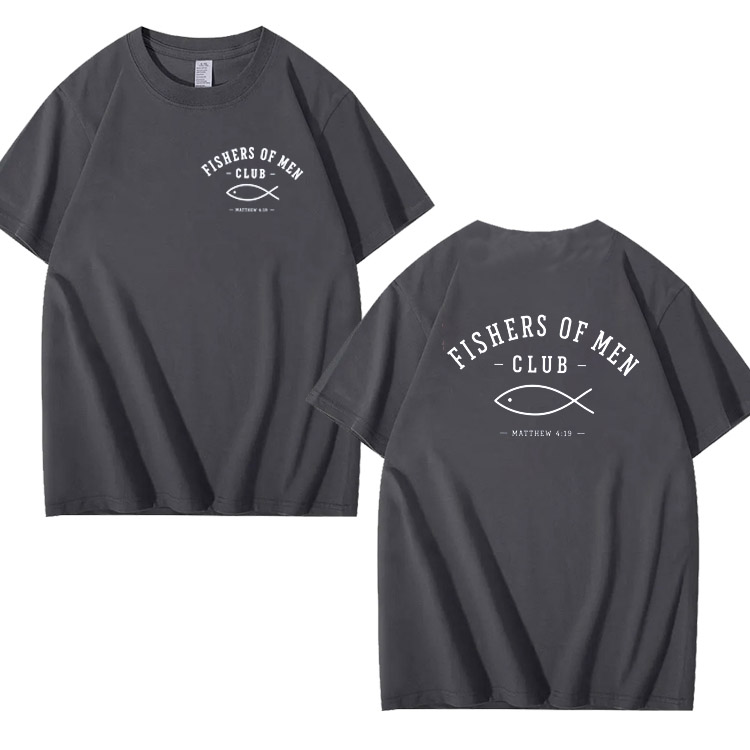 Fishers Of Man Club Pattern 100% Cotton T-Shirt