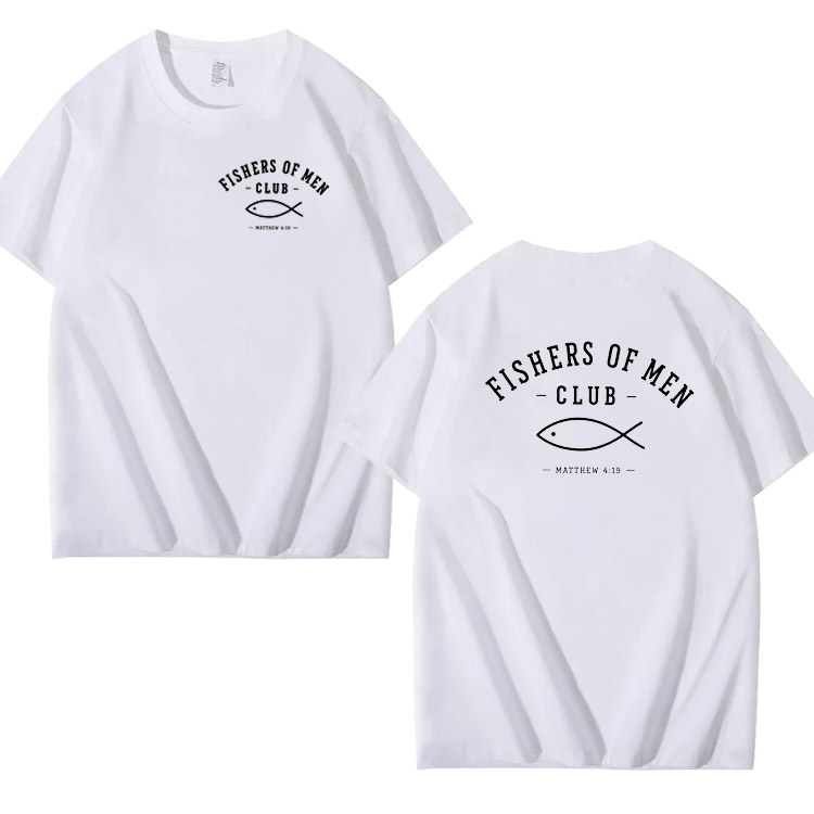 Fishers Of Man Club Pattern 100% Cotton T-Shirt