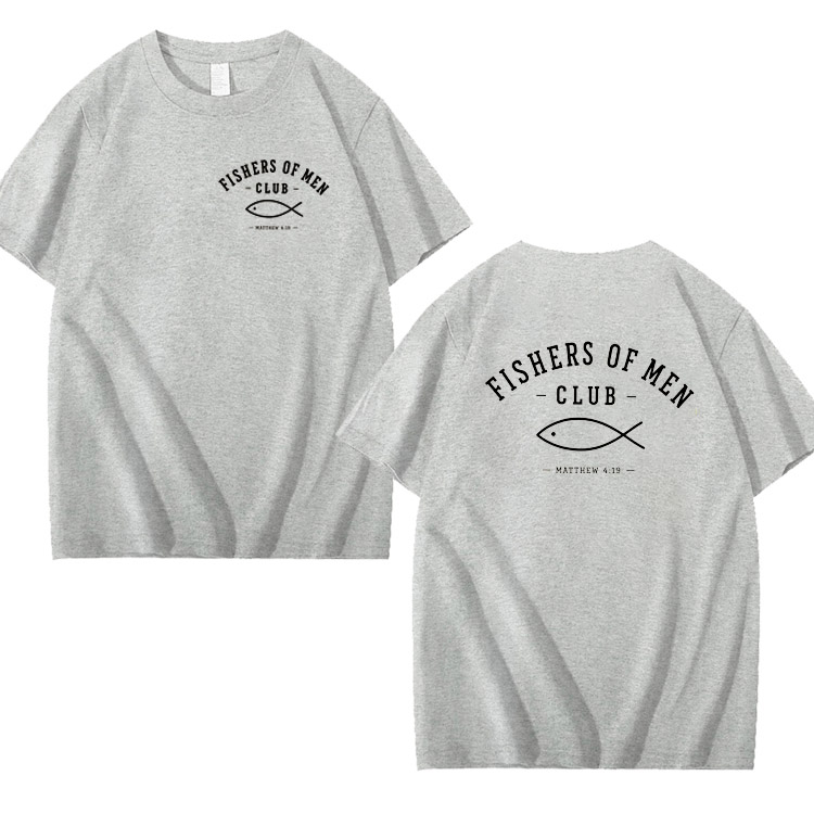 Fishers Of Man Club Pattern 100% Cotton T-Shirt