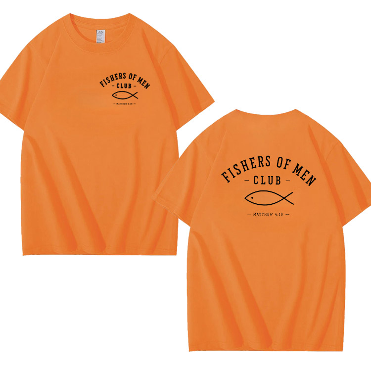 Fishers Of Man Club Pattern 100% Cotton T-Shirt