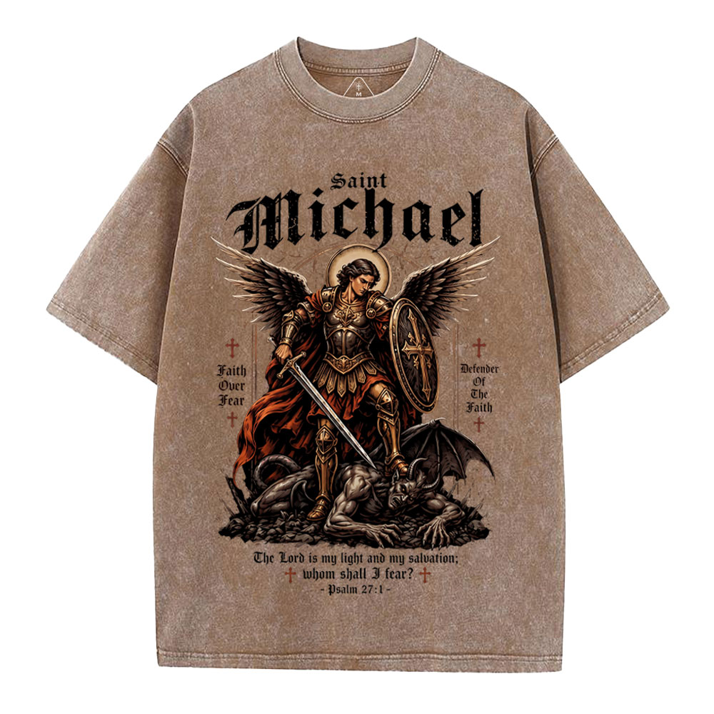 Defender Of The Faith Christian Washed T-Shirt