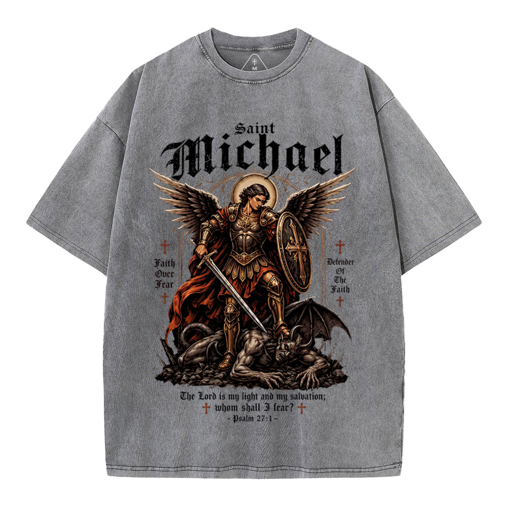 Defender Of The Faith Christian Washed T-Shirt