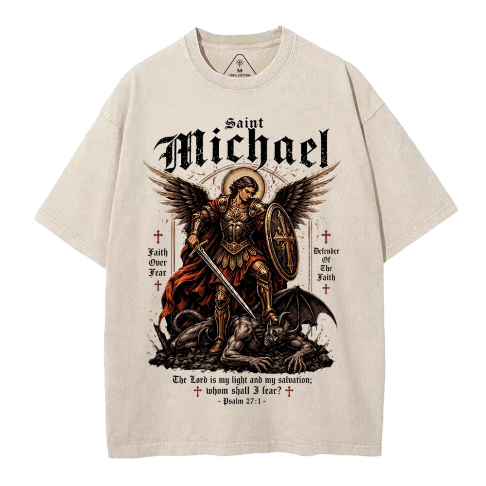 Defender Of The Faith Christian Washed T-Shirt