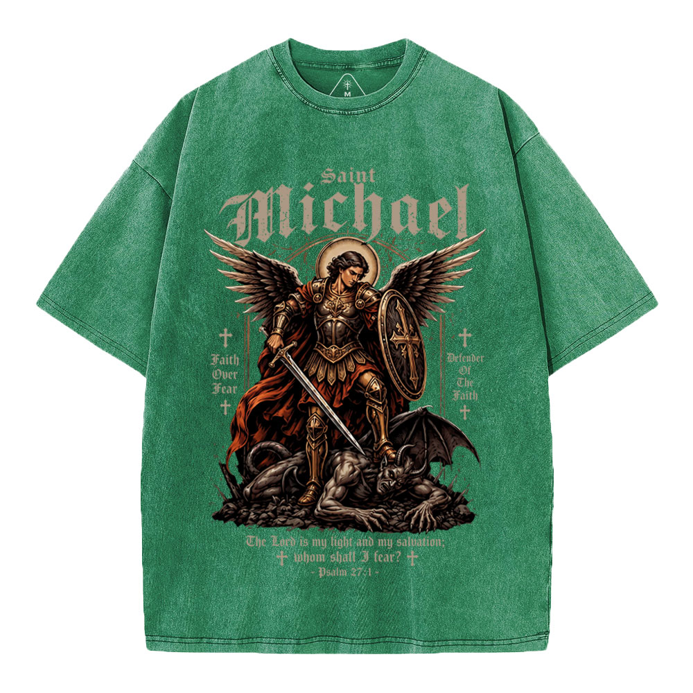 Defender Of The Faith Christian Washed T-Shirt