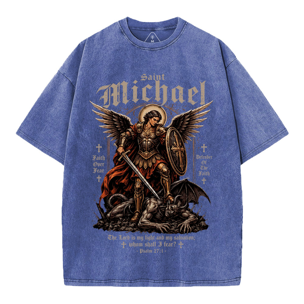 Defender Of The Faith Christian Washed T-Shirt