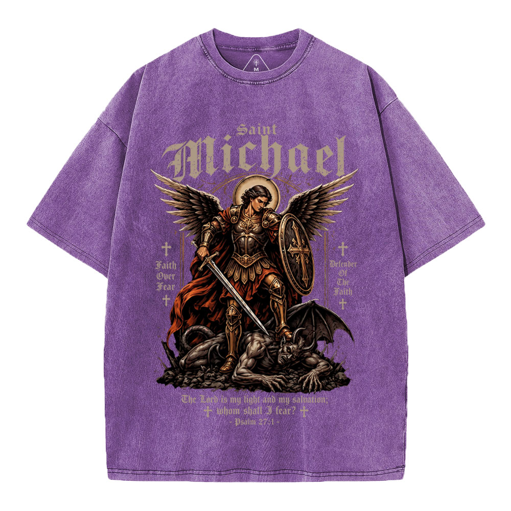 Defender Of The Faith Christian Washed T-Shirt