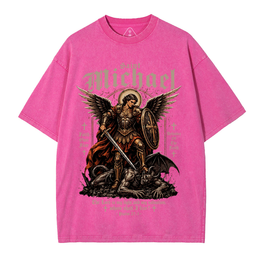 Defender Of The Faith Christian Washed T-Shirt