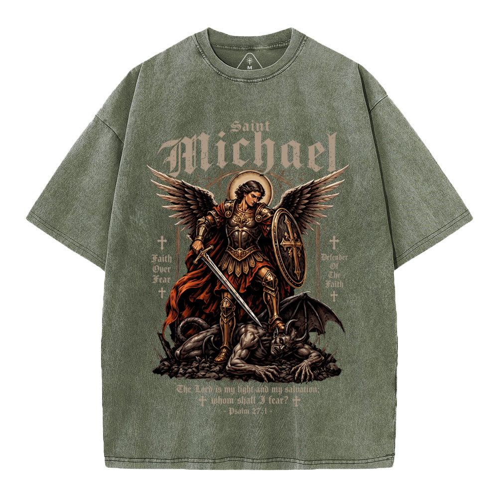 Defender Of The Faith Christian Washed T-Shirt