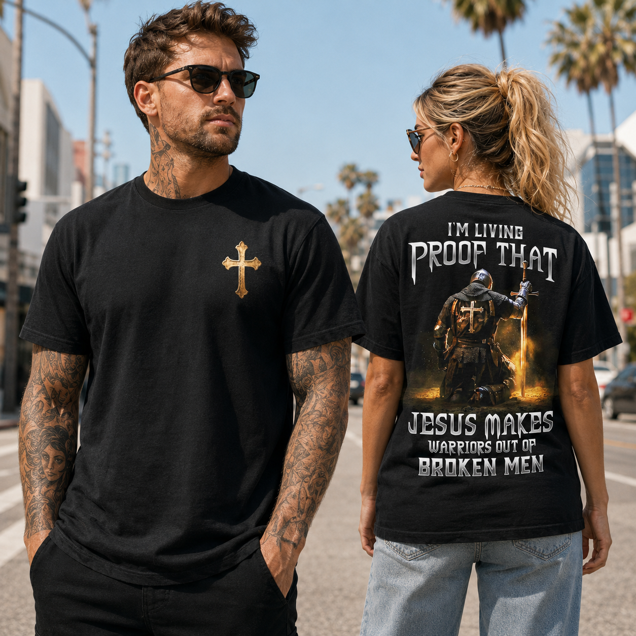 Jesus Makes Warriors Out Of Broken Men T-Shirt