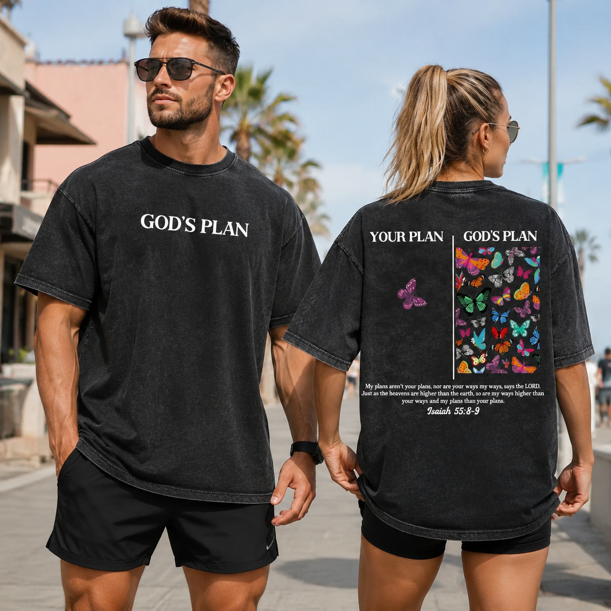 God's Plan Washed Cotton T-Shirt