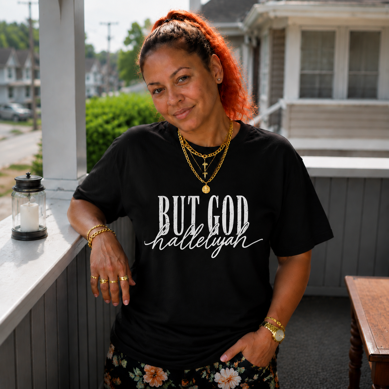 But God Pattern 100% Cotton T-Shirt