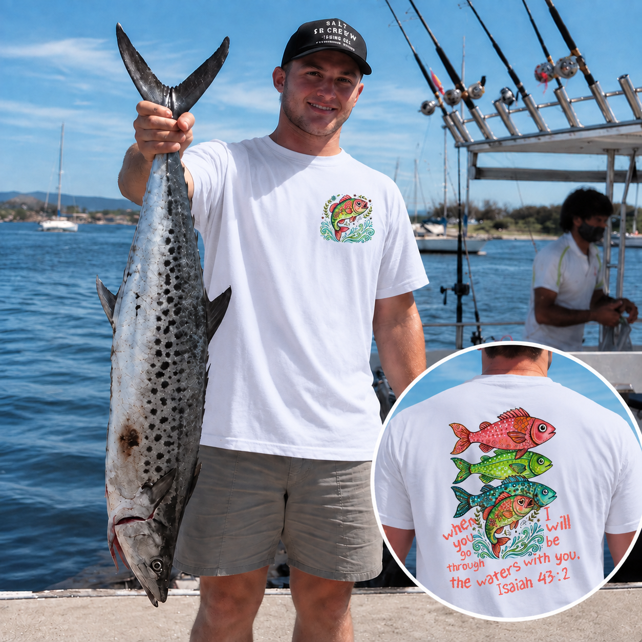 Water With You Pattern 100% Cotton T-Shirt