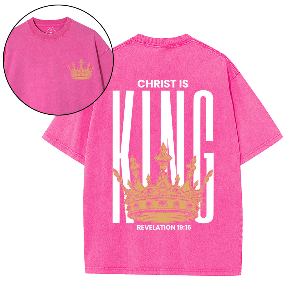 Christ Is King Christian Washed T-Shirt