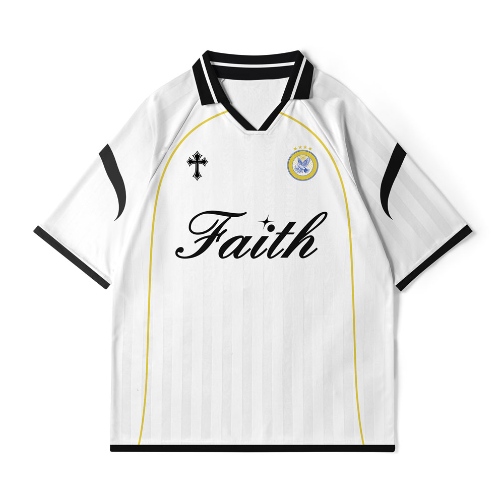 Faith Over Fear Christian Collar Jersey
