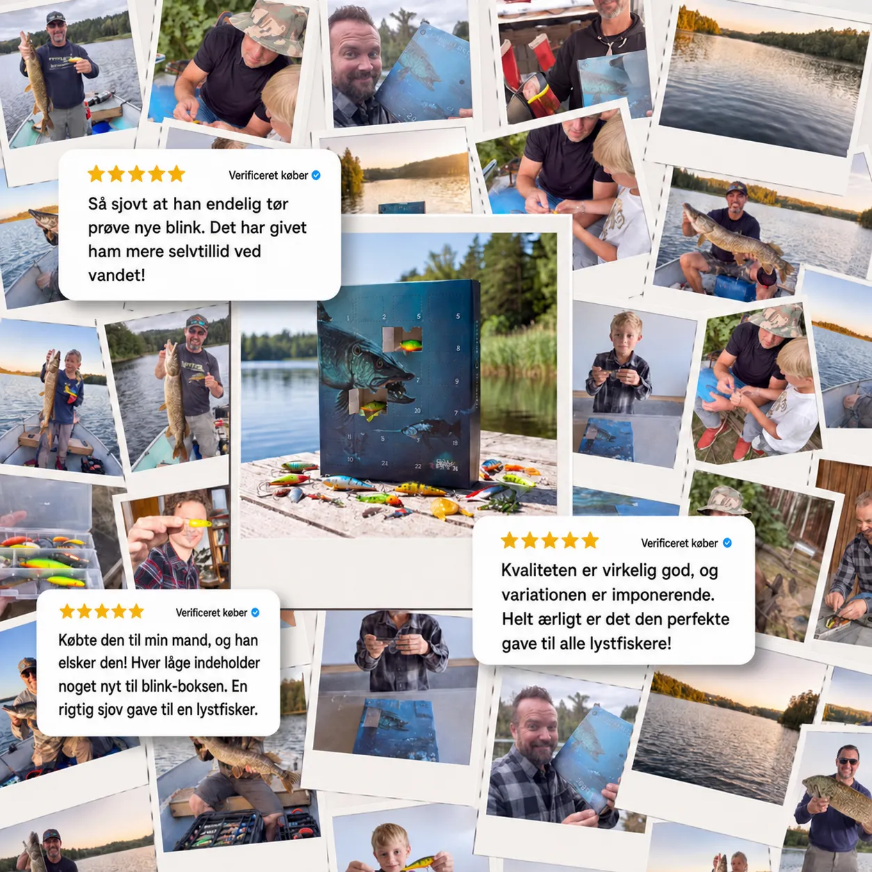 Fiskekalenderen – 24 unikke fiskekunstagn