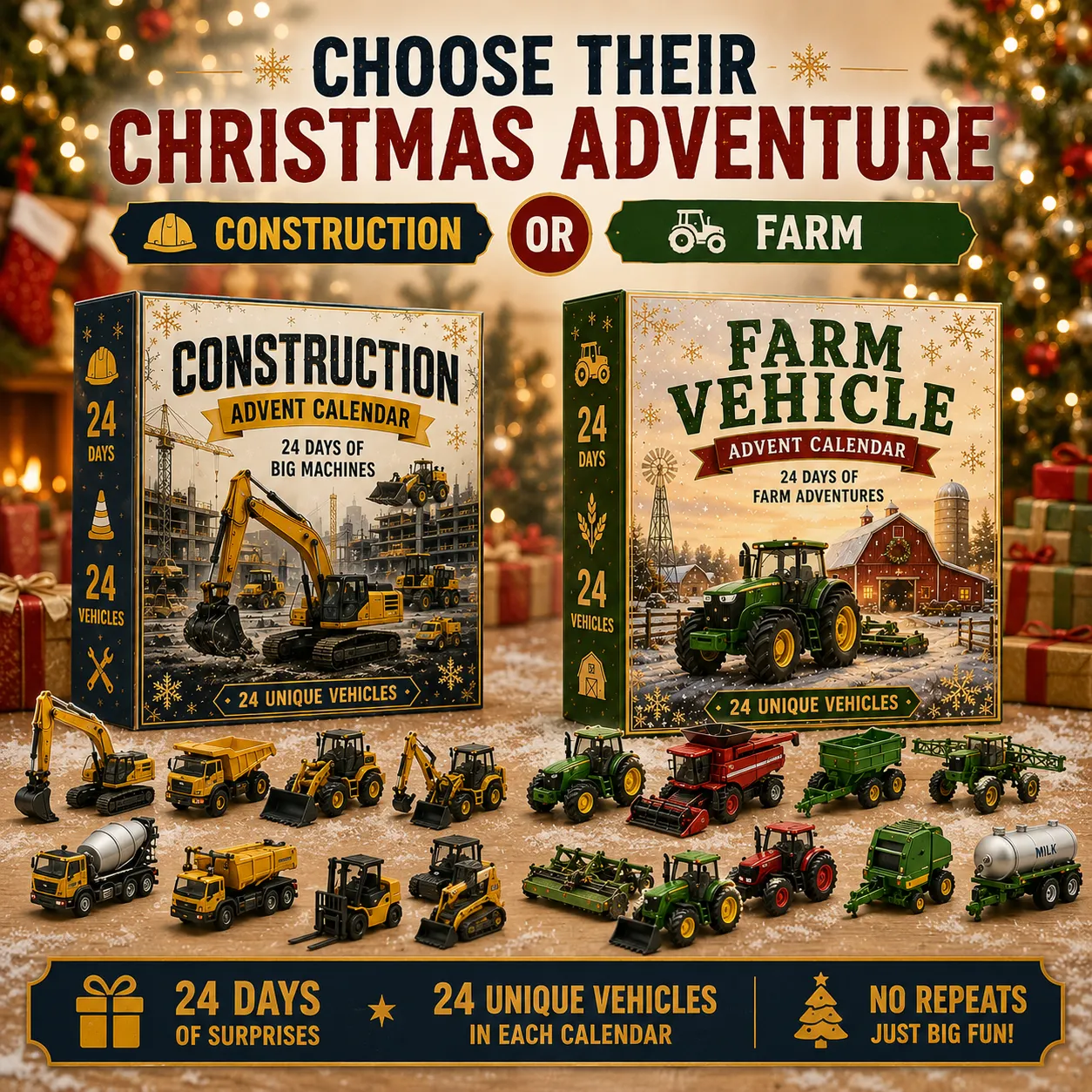 🎄 24-Day Vehicle Advent Calendar