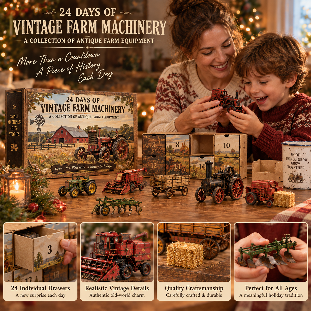 Farm machinery Advent Calendar daily discovery