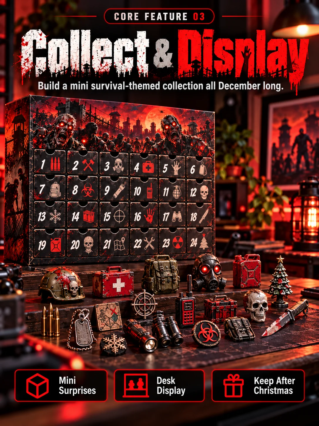 Zombie tactical collectible display