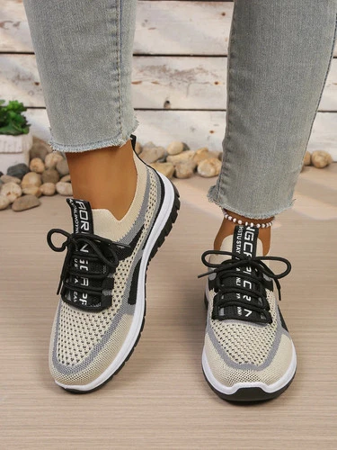 Women's Lightweight Mesh Walking Shoes Casual Breathable Lace Up Sneakers - Picture 15 of 22