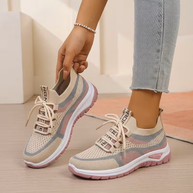 sneakers 5 colors womens lace up road running shoes 6