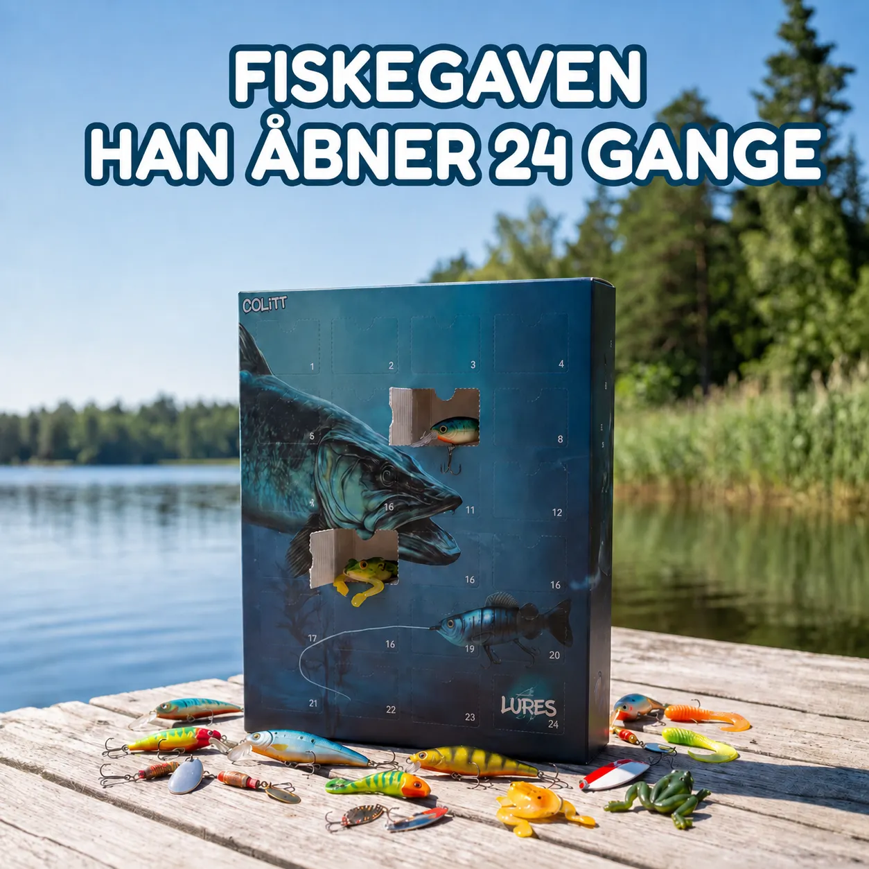 Christmas fishing lure gift set
