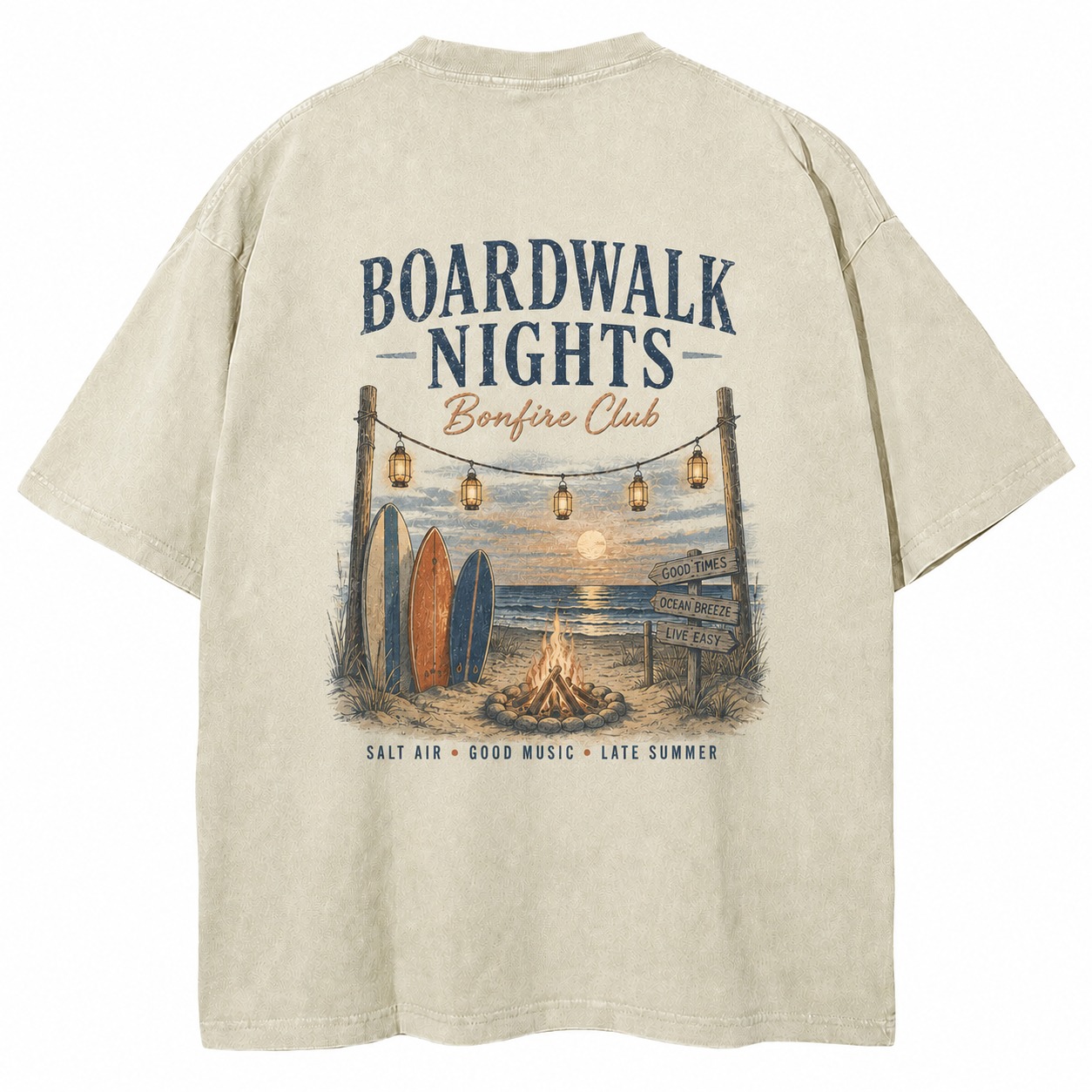Boardwalk Nights Bonfire Tee