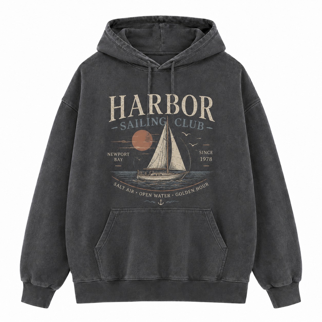 Harbor Sailing Club Washed Hoodie